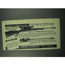 1953 Johnson Automatics Bantamweight Rifle Ad