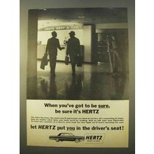 1963 Hertz Rent a Car Ad - Got to Be Sure