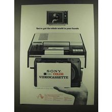 1972 Sony U-Matic Color Videocassette System Ad