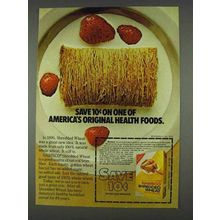 1978 Nabisco Shredded Wheat Ad - Original Health Foods