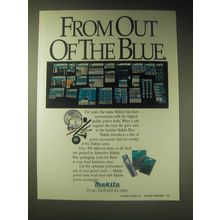 1989 Makita Power Accessories Ad - From out of the blue