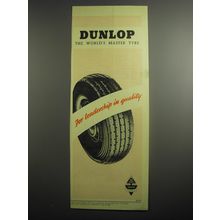 1948 Dunlop Tires Ad