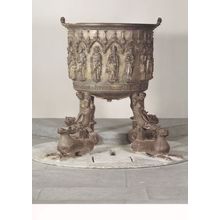 Nikolaus Decius Von Stettin German Monk Baptism Font Postcard