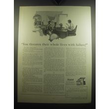 1926 Nujol Laboratories Ad - You threaten their whole lives with failure