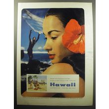 1957 Hawaii Tourism Ad - Friendly land of perpetual summer