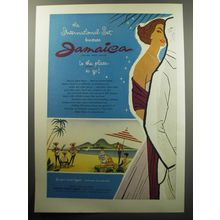 1957 Jamaica Tourism Ad - The international set knows Jamaica is the place to go