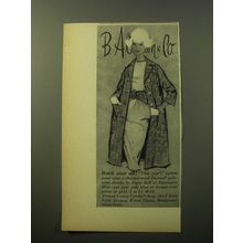 1960 B. Altman & Co. Coat Advertisement - Jenny Bell of Amerique - Batik