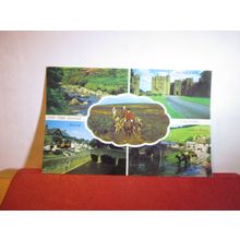 multiview, THE DOONE COUNTRY, DEVON used postcard by Harvey Barton 1983 pm =