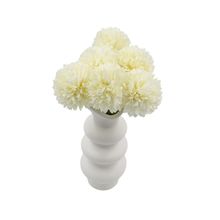 Woodside Home Living Artificial Chrysanthemum Ball Flowers - Ivory Set of 6