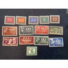 ICOLLECTZONE Switzerland 293-305 B145 VF LH very nice set