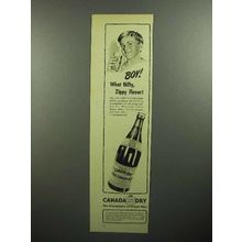 1945 Canada Dry Pale Ginger Ale Soda Ad - Zippy