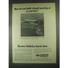 1967 Hawker Siddeley DH.125 Executive Jet Ad - Board Meeting