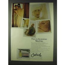 1978 Elizabeth Arden Cabriole Perfume Ad - Watch Her