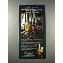 1981 Grolsch Beer Ad - Enjoy A Masterpiece