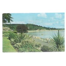 GRANGE-OVER-SANDS Promenade Gardens, Cumbria postcard 1960s postmark =