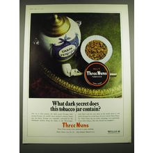 1968 Bell's Three Nuns Tobacco Ad - What dark secret does tobacco jar Contain