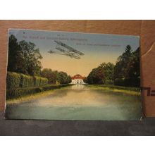 SCHLEISSHEIM PALACE, MUNICH, GERMANY unused antique postcard WW1 aeroplane