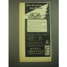 1945 Myers's Jamaica Rum Ad - Gala Occasions Gala Drinks