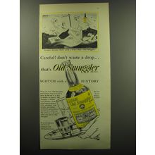 1949 Old Smuggler Scotch Ad - Cartoon by Richard Taylor - Careful, Horatio!