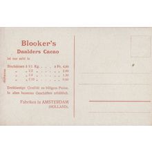 Blookers Daalders Caeao Dutch Fabrics Old Advertising Postcard