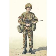 Lance Corporal Royal Military Regiment Of Wales Uniform Postcard