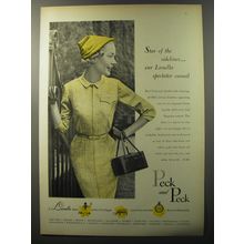 1953 Peck and Peck Dress Ad - Star of the sidelines