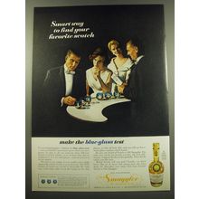 1960 Old Smuggler Scotch Ad - Make the blue-glass test