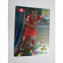 J Djourou - FOIL - Switzerland 2014 Panini Adrenalyn XL Brazil World Cup (ef1)
