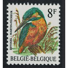 Belgium River kingfisher Bird Buzin 'Martin-pecheur' 8f 1986 MNH SG#2852