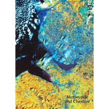 Merseyside Cheshire From Outer Space Astronomy Postcard