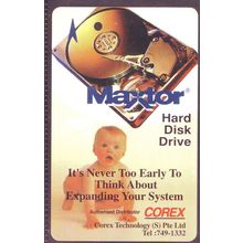 Maxtor Hard Disk Drive S'pore TransitLink Train/Bus Card