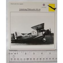 Armstrong Whitworth Atlas - GB - Attack & Close Support - Collectors Club Card