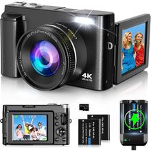 4K Digital Camera for Photography and Video, Autofocus 48MP Vlogging Camera for