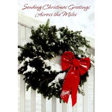 Sending Christmas Greetings Across The Miles - Christmas Greeting Card - 20664
