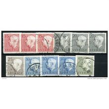 1957 Michel 424/428 + booklet stamps - fine used (o)