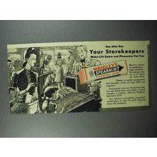 1941 Wrigley's Spearmint Gum Ad - Your Storekeepers