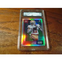 2020 Panini Chronicles, Graded Mint 9, BRANDON AIYUK Rc, 49ers, Score-Silver