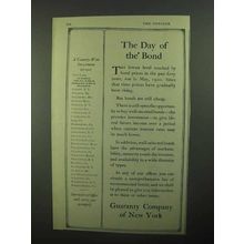 1921 Guaranty Company of New York Ad - Day of Bond