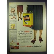 1948 Simoniz For Floors Wax Ad - Self-Polishing