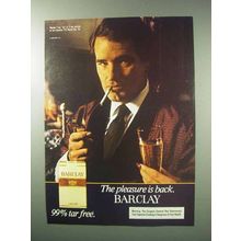 1983 Barclay Cigarettes Ad - Pleasure Is Back