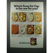 1983 Campbell's Soup for One Ad - Which Is The One