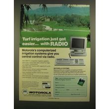 1988 Motorola Computerized Irrigation Systems Ad - Turf Irrigation