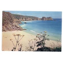 PORTHCURNO CORNWALL. unused vintage postcard by J. Arthur Dixon . Cornwall 12 =