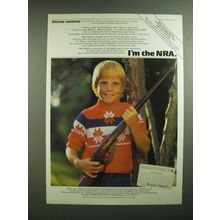 1982 NRA National Rifle Association Advertisement - Bryan Hardin