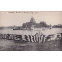 Calcutta Residence d'Ete d'un Rajah Antique Postcard