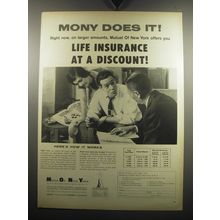 1957 MONY Mutual of New York Advertisement - MONY does it
