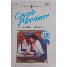 one-man woman by carole mortimer novel fiction paperback good