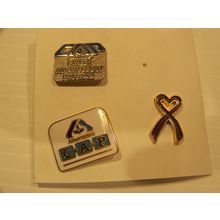 ALBERSTON'S STORE CAREER ADVANCEMENT PROGRAM CAP & PURPLE AWARENESS RIBBON PINS
