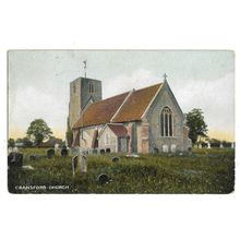 Cransford Church, Suffolk, Postcard.