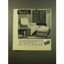 1961 Kittinger King-of-Ease Reclining Chair Ad - Enjoy your comfort in style